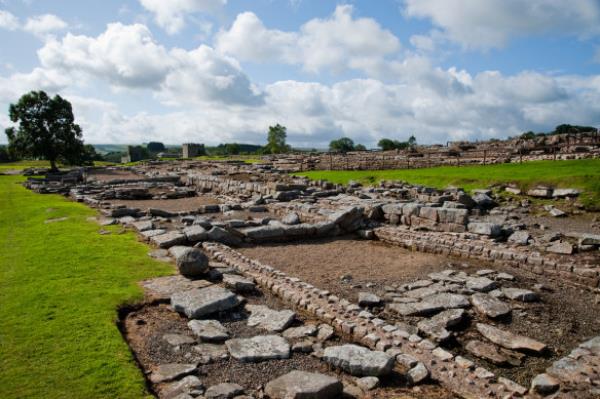 Roman ruins in Northumberland.
